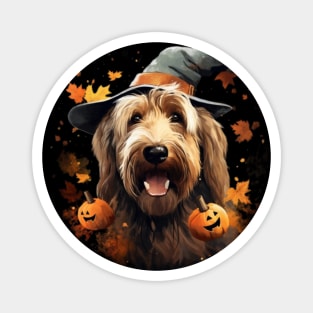 Halloween Otterhound in Hat Magnet